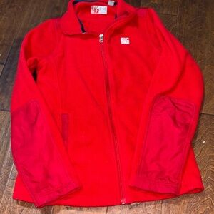 Chic-fil-a Team Member Medium Vibrant Red Fleece Jacket with Logo